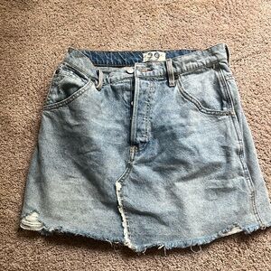 Free People Jean Skirt size 29 NWOT